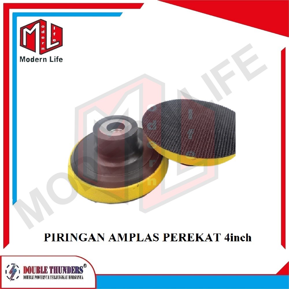 Tatakan Piringan Amplas Perekat Velcro 4&quot; inch