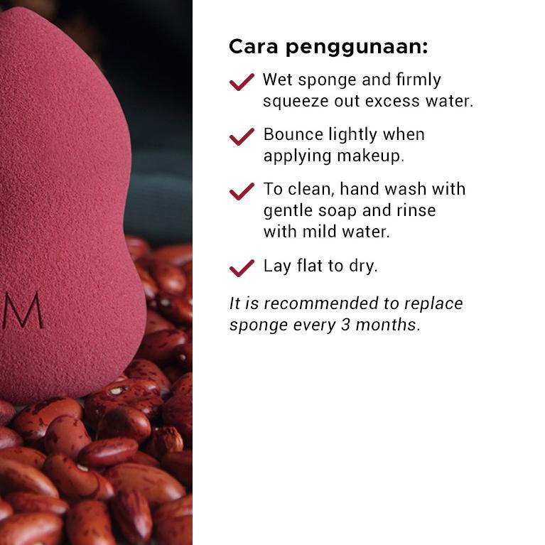 Image of Masami Red Bean Blending Sponge Latex Free / Beauty Blender #1