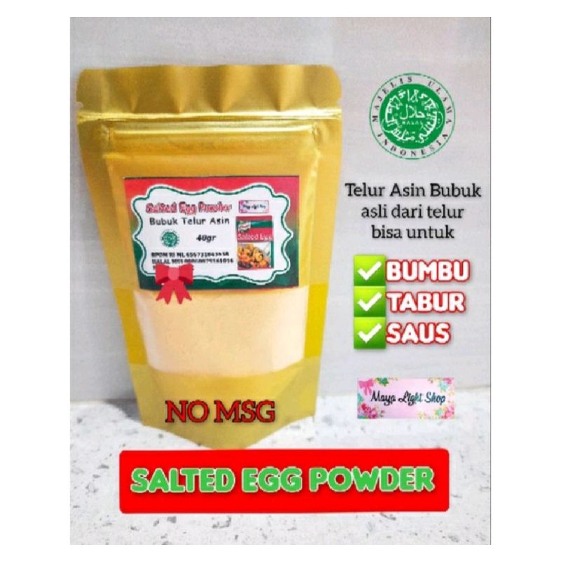 

Salted egg powder telur asin bubuk bumbu saus telur asin enak halal original