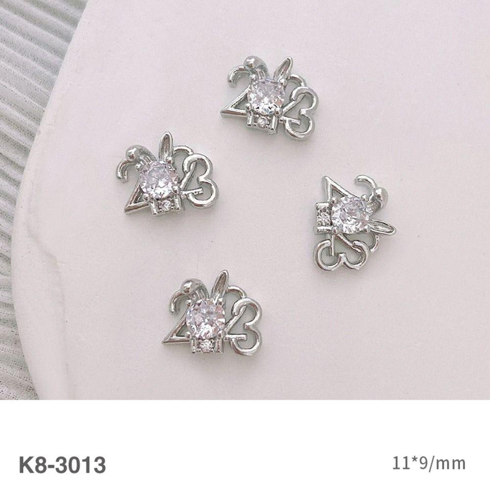 Mxbeauty Zhaocai Kristal Zircon Berlian Imitasi Warna Silver Untuk Dekorasi Nail Art