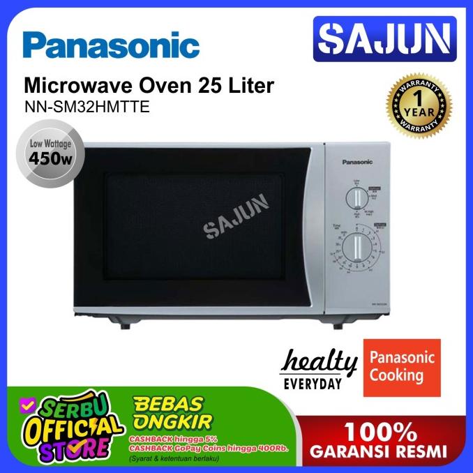 Panasonic Microwave Oven 25 Liter Nn-Sm32Hmtte Low Watt