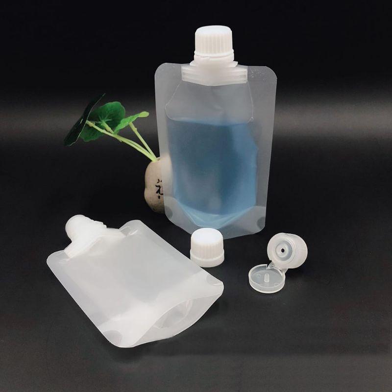 DISPENSER TRAVEL POUCH REFILL TEMPAT SABUN CAIRAN PLASTIK FLIPTOP
