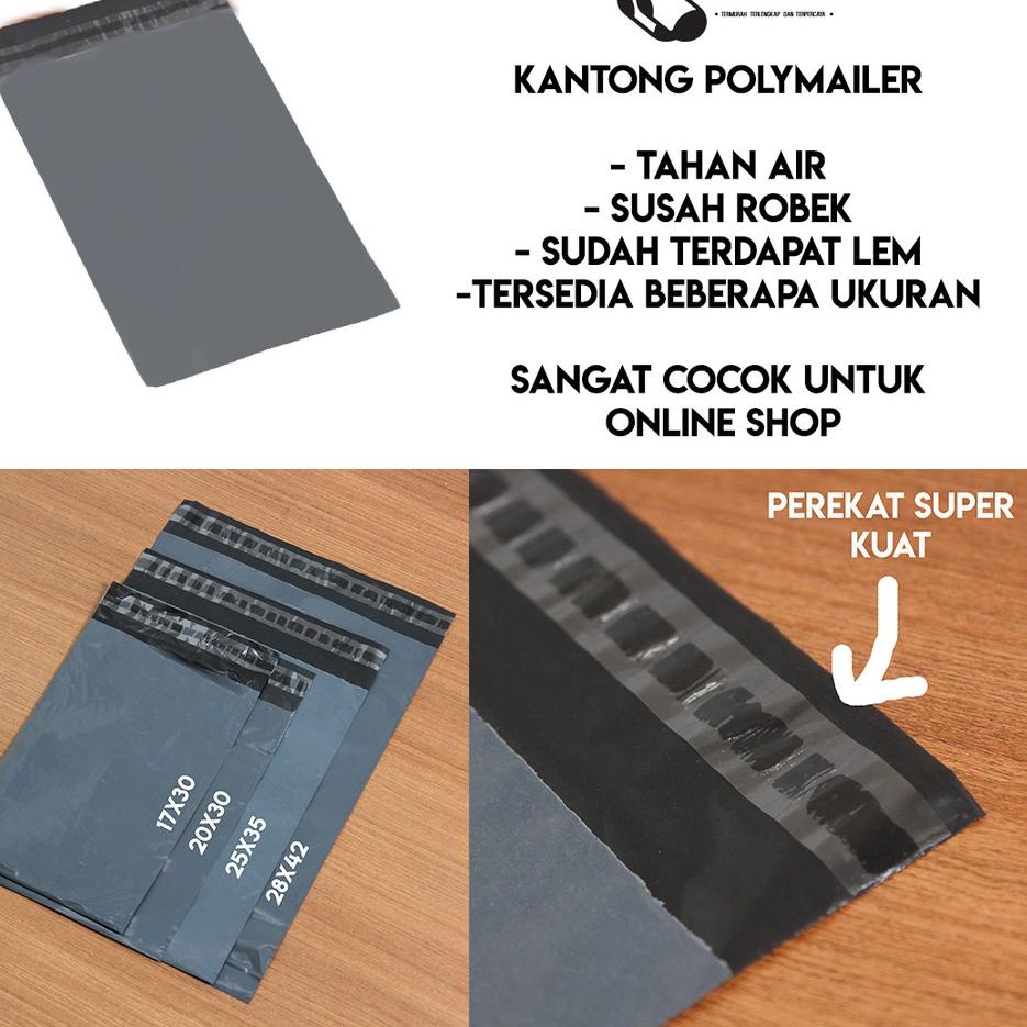 

SALE!!Packaging Plastik Polymailer 25x35 Amplop Kantong Kemasan isi 100 pcs|KD9