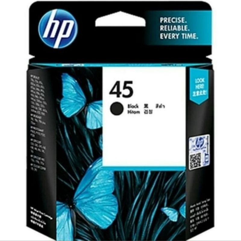 Tinta hp 45 black for printer DeskJet 710c 720c 815c 820cxi 830c 850c 870cxi 880c 890c 895cxi