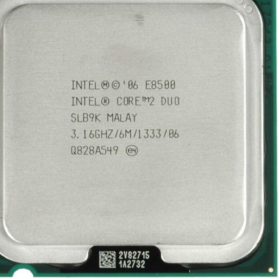 Termurah PROCESSOR INTEL CORE 2 DUO 3.16 ghz E8500 lga 775