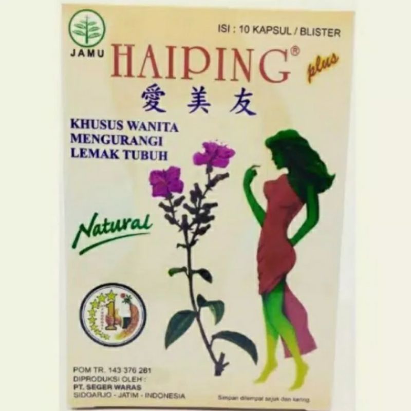 

kapsul HAIPING pelangsing isi 10 kapsul