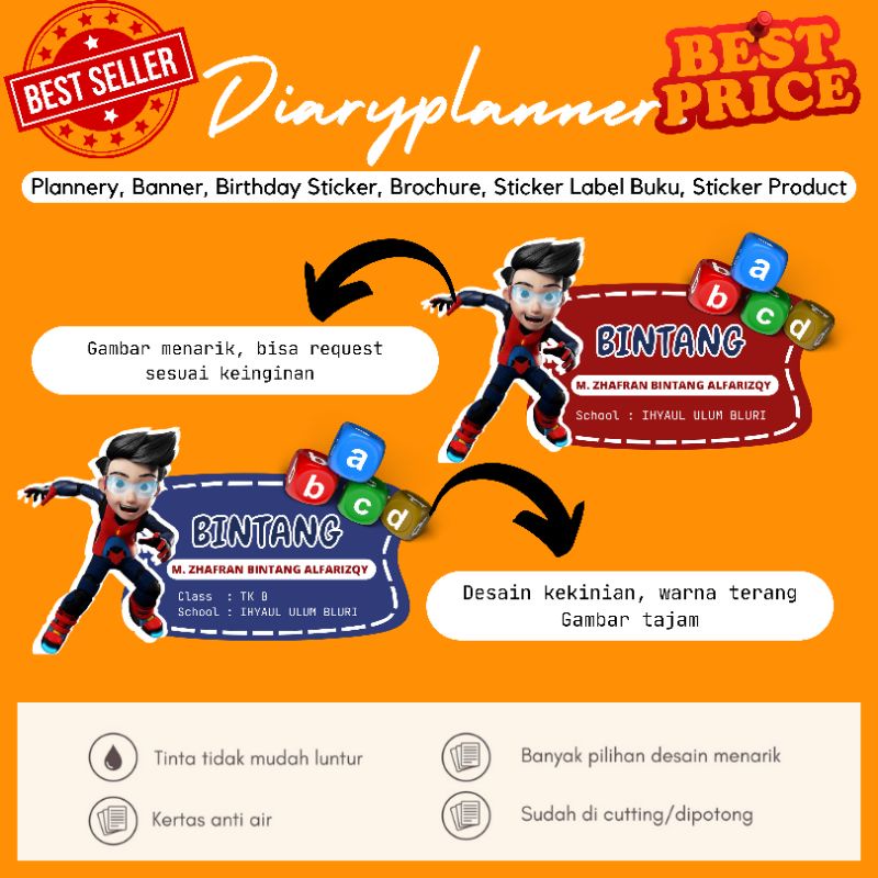 

STICKER NAMA ANAK CUSTOM | EJEN ALI