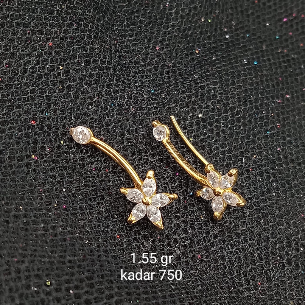 Anting emas 17K - 1.55 gr kadar 750 - 3790