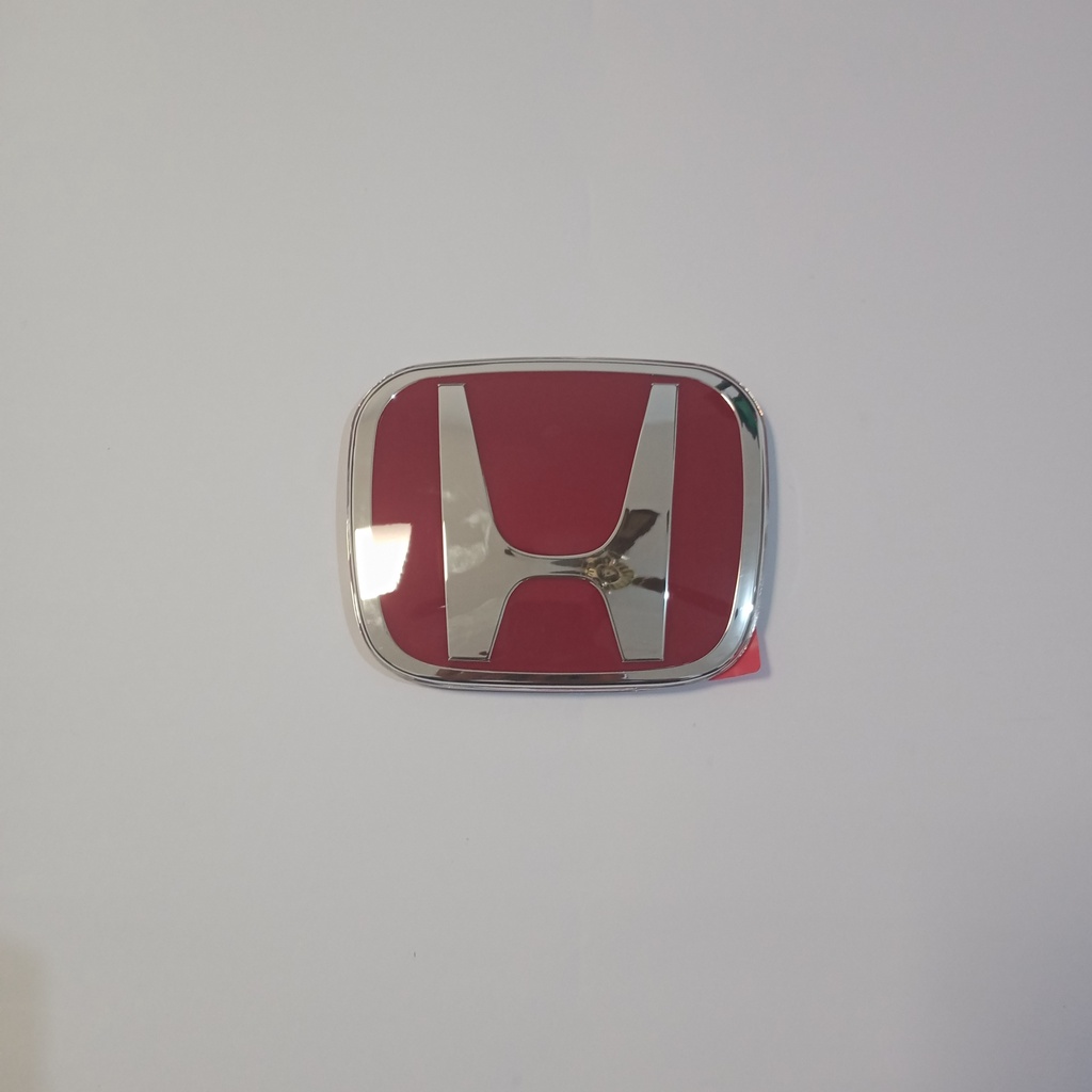 EMBLEM LOGO HONDA ASLI BRIO DEPAN MERAH CHROME