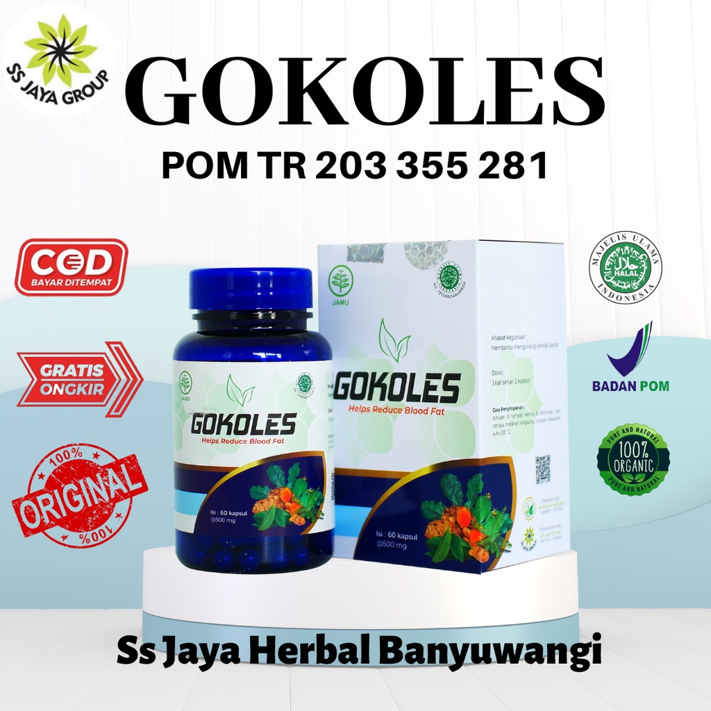 GOKOLES 100% ASLI OBAT KOLESTROLPALING AMPUH | KESEMUTAN KEBAS KAKI PANAS