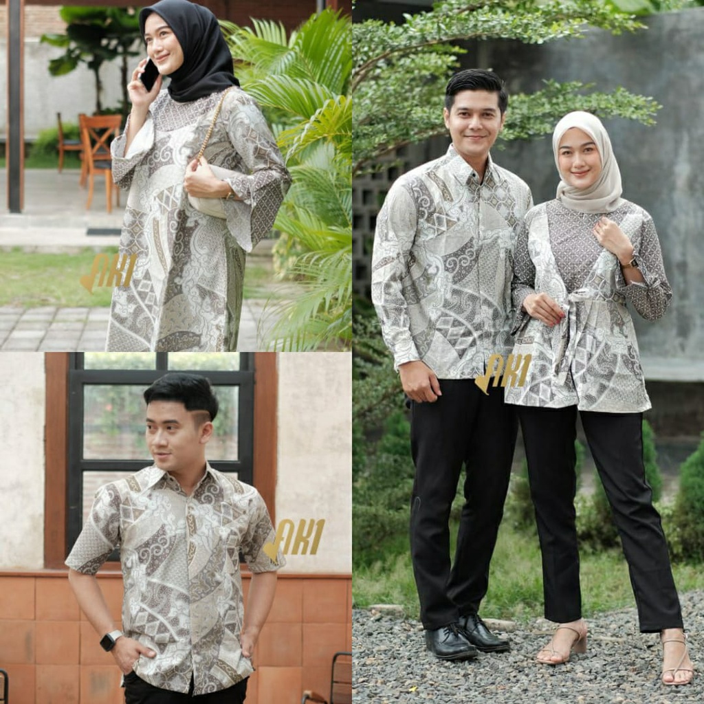 Batik Couple Motif BaruTerbaru Seragam Batik Kantor M L XL XXL GROSIR baju kantor - koleksibatik
