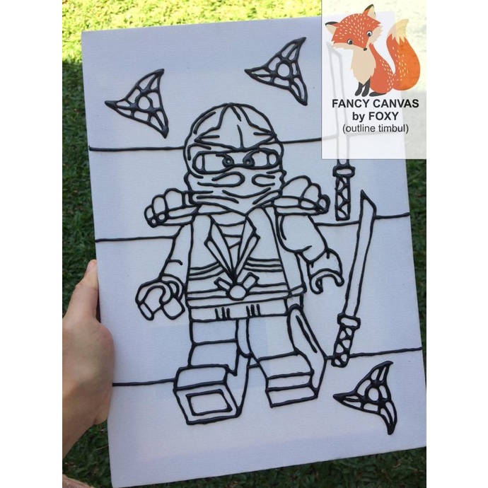 

kanvas lukis anak gambar NINJAGO 2