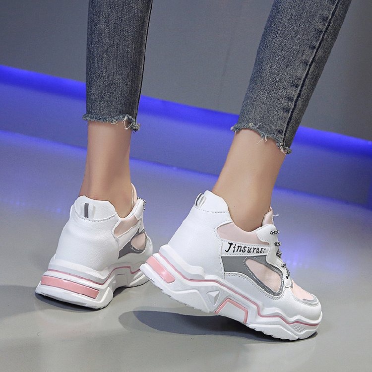 Sepatu Tinggi Wanita Terbaru Sneaker Cewek Import Korean Fashion Sneakers Shoes Casual Trend Import SP-212