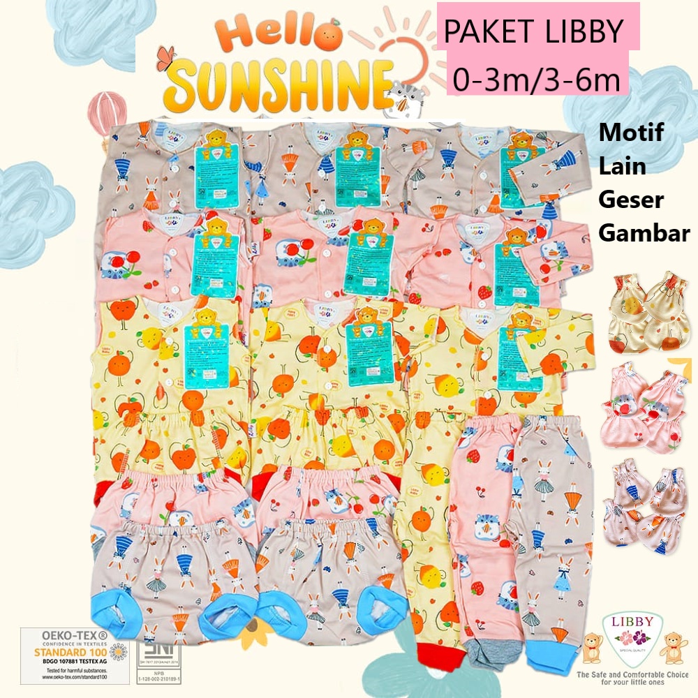 [TOMS] Paket LIBBY Newborn MOTIF Terbaru (31 pcs) / Paket Baju Bayi Baru Lahir / Paket Pakaian Bayi