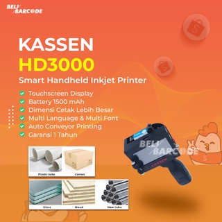 KASSEN HD3000 PRINTER LABEL INKJET DENGAN TOUCHSCREEN DISPLAY 600 DPI USB