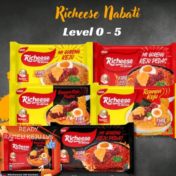 

PROMO richeese mie goreng keju paket 6 varian