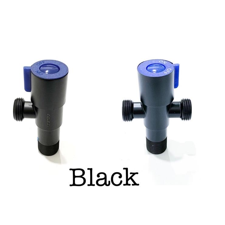 Super Keren Stop Kran Closet Jet Shower Murah Stainless 304 Anti Karat /Kran Shower Toilet Closet cabang 2 3 4/ Stop kran T bercabang Hitam