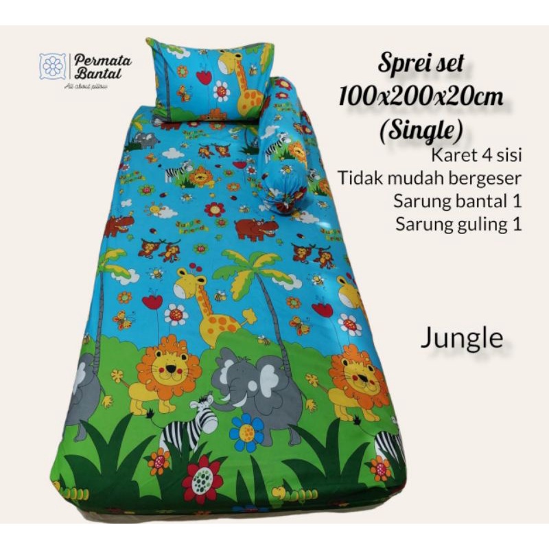 [PROMO] Sprei Set Ukuran 100x200 tinggi 20cm
