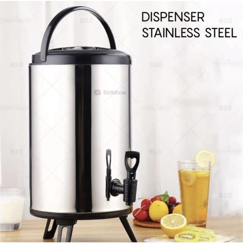 Milk Tea Bucket - Termos Air Jumbo Stainless SUBRON WATER JUG DISPENSER STAINLESS