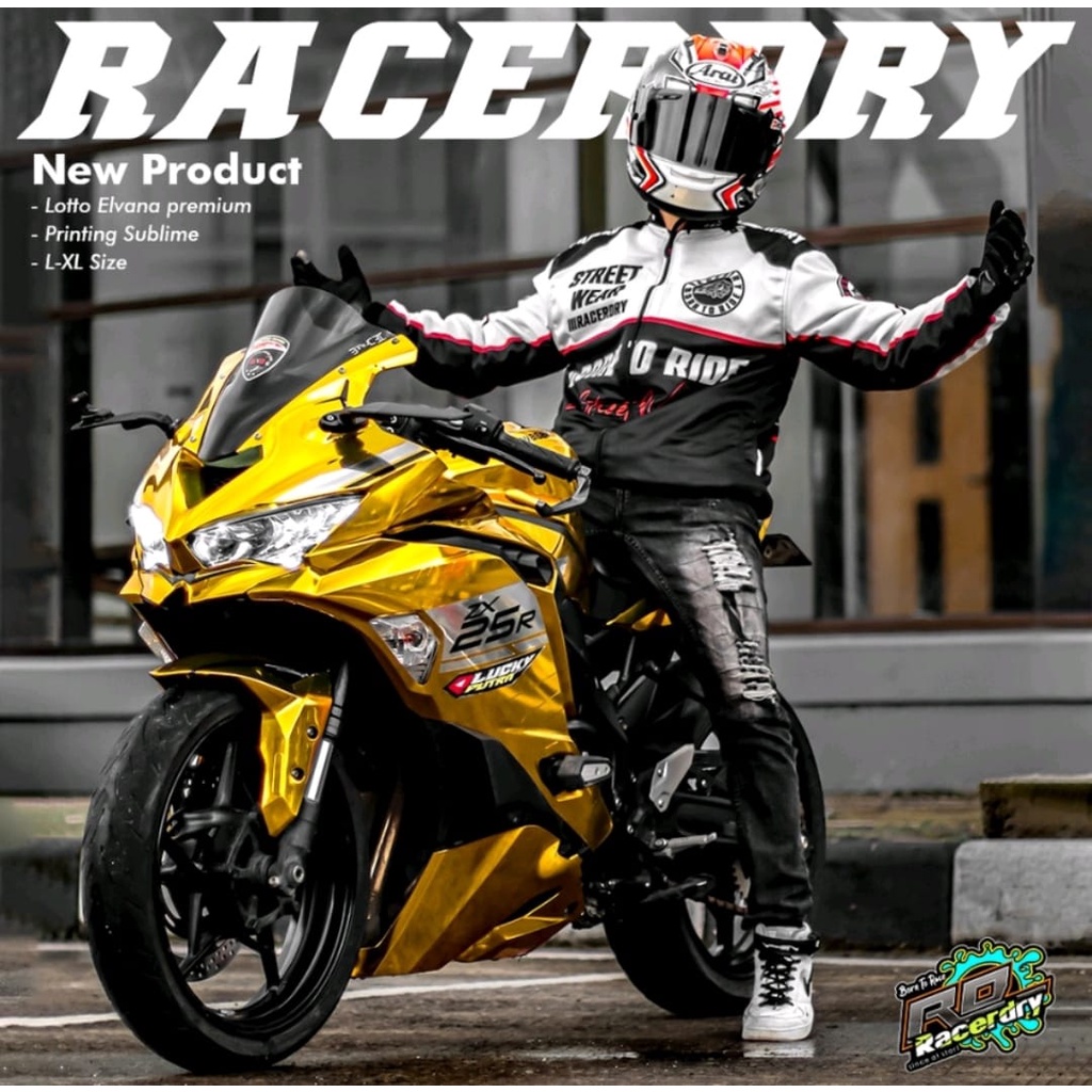 Cover Jok Motor Anti Air/ Jaket Nascar Original Racerdry