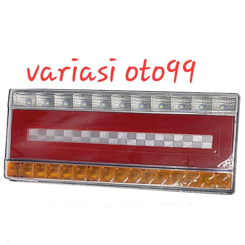 LAMPU STOP LAMP MOBIL TRUCK TRUK UNIVESAL LAMPU REM MOBIL BELAKANG  DC 24 VOLT 3 WARNA