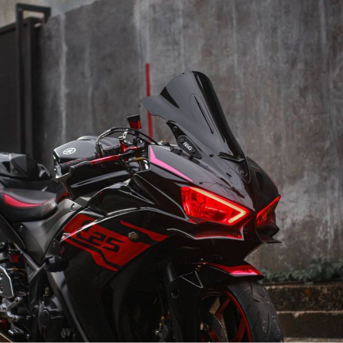 Windshield R25 jenong zero gravity Visor r25 zero gravity - HITAM PEKAT