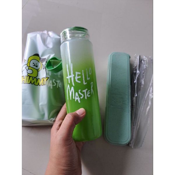 Souvenir Tumbler kaktus souvenir ultah murah souvenir botol kaca tumbler hello master