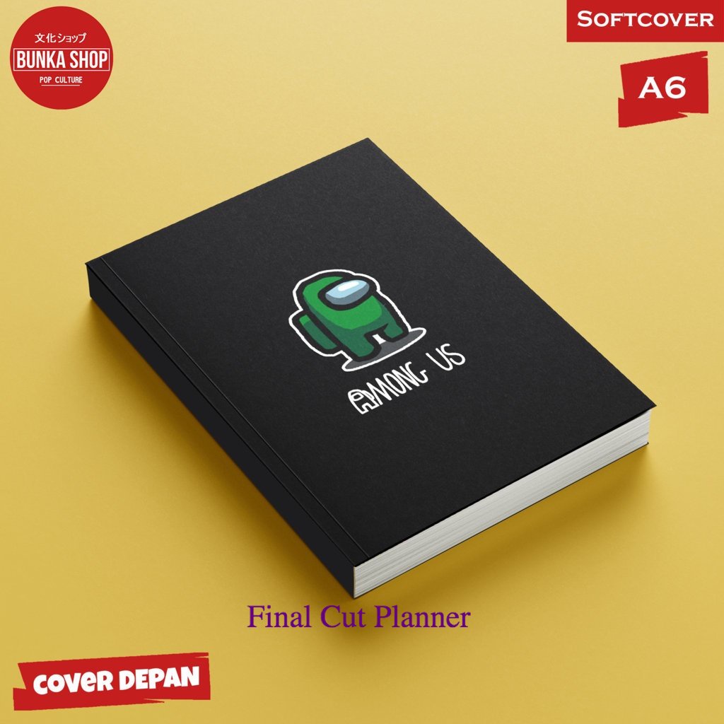 

Pocket Note Among Us Dark green Softcover A6 Buku Tulis Catatan Notes Agenda Planner Jurnal planner