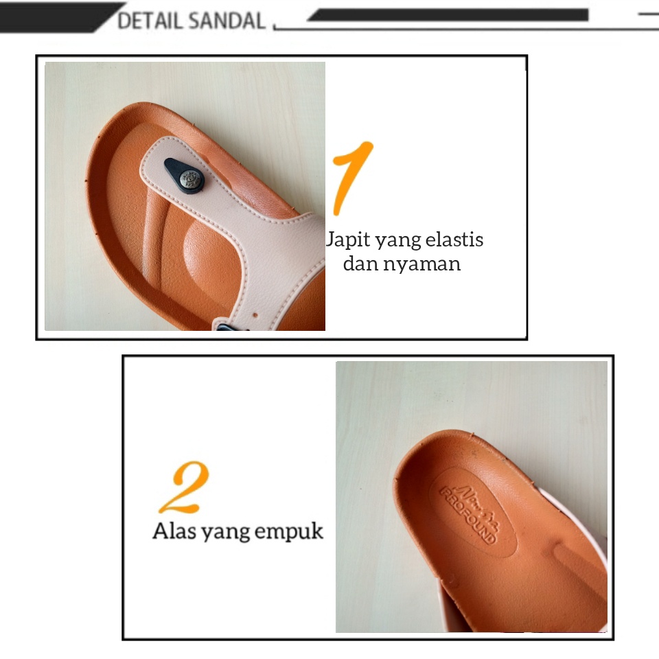 gos NEW ARRIVAL NEW ERA LB 12013.C Sandal Jepit Wanita Anti Slip Sandal Cewek Sendal Polos Sendal Wanita Korean