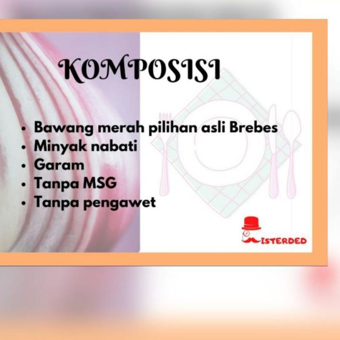 

10.10 sale Bawang goreng asli Brebes Misterded grade super kemasan toples double sealed 100 gram 