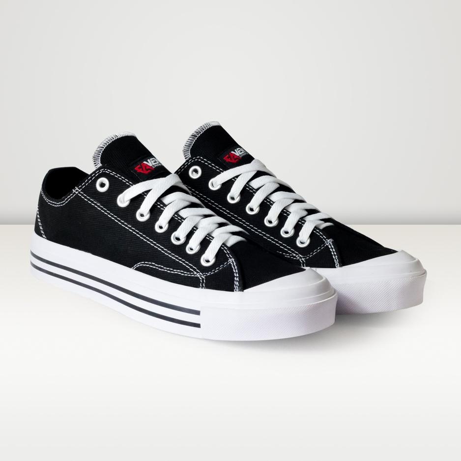 Rekomendasi VENTA - Basic Low Black - Sepatu Original - Sepatu Pria - Sepatu Sekolah - Sepatu Murah