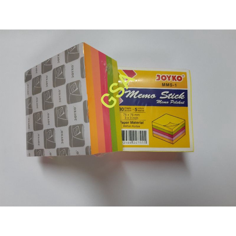 

Memo sticky notes 654 color joyko