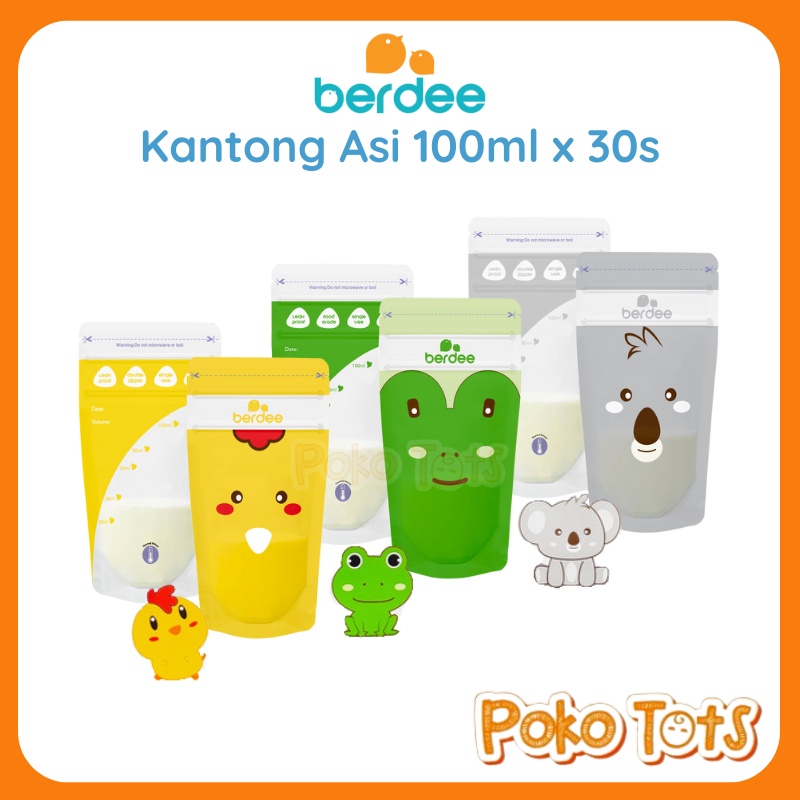 Berdee Breastmilk Storagebags 100ml Isi 30pcs Kantong Penyimpanan Asi Breast Milk WHS