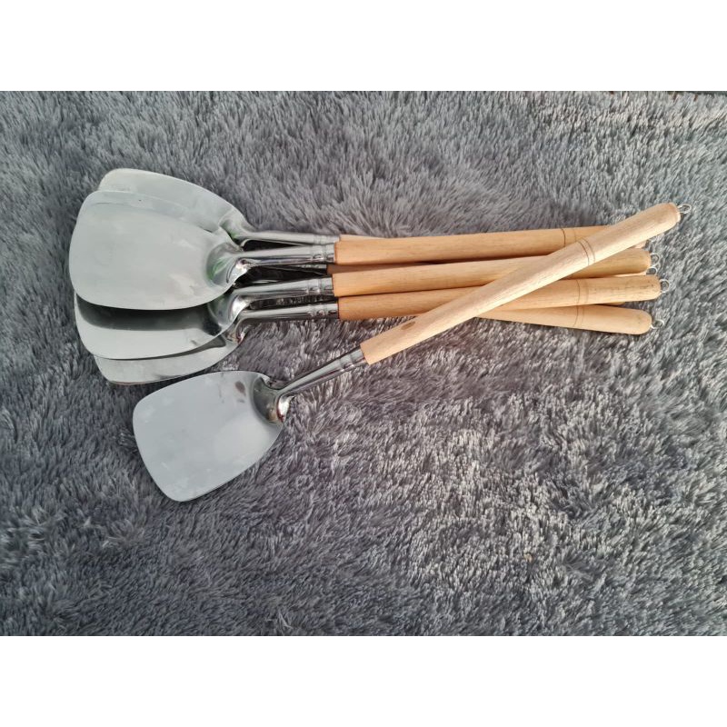 SPATULA STAINLESS STEEL SUTIL SOTIL ALAT MASAK