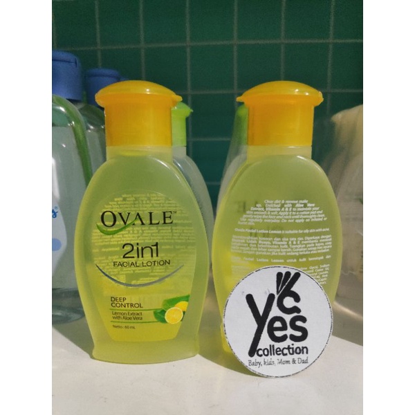 Ovale Facial Lotion 60ml 2in1 Pembersih Muka Cleanser wajah Oval Deep Kulit berminyak jerawat Oil Control Acne Berjerawat Intense Glow Mencerahkan Whitening Pure Bright Lemon Aloe vera Lime Bengkong