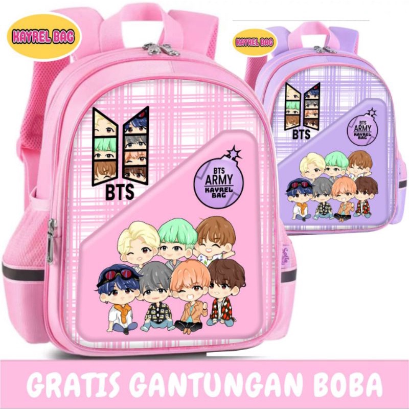 tas ransel anak bts tas BTS tas anak sekolah anak tas sekolah anak perempuan tas anak-anak gambar BT