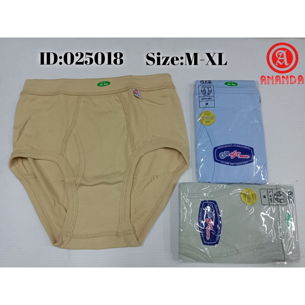Celana dalam pria dewasa gt man warna M-XL