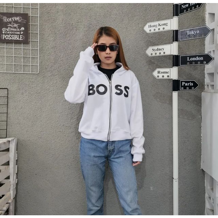 Sweater Wanita Grosir Berkualitas - Bos Zipper