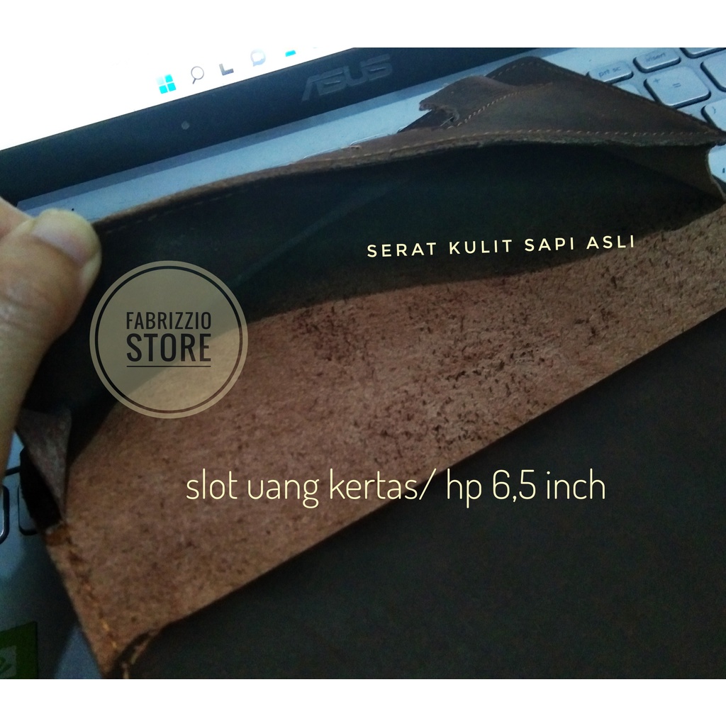 dompet panjang pria kulit asli