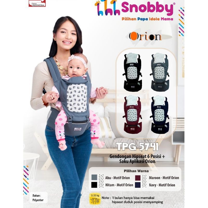 SNOBBY Hipseat 6 Posisi + Sirkulasi Orion TPG 5741