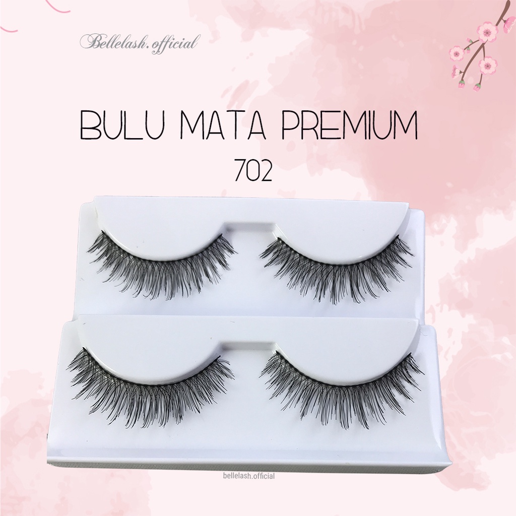 702 Bulu Mata Palsu Handmade Natural False Eyelash Eye Lashes Premium Series