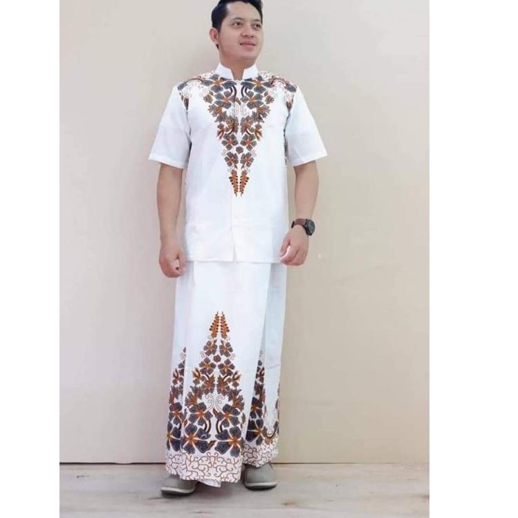 [Art. C3529] Setelan Sarung Batik Koko Pria/Setelan Sarung Batik Modern