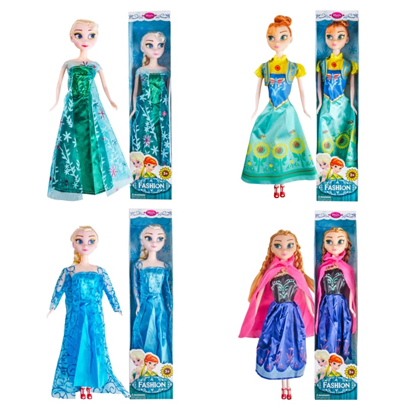 Boneka Princess Frozen Anna Disney Elsa 30cm 6kotak Kado Sendi Bergerak Dengan