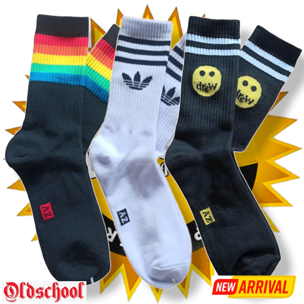 KAOS KAKI MOTIF OLDSCHOOL KAOS KAKI DISTRO KAOS KAKI KEKINIAN KAOS KAKI SPORT KAOS KAKI PREMIUM