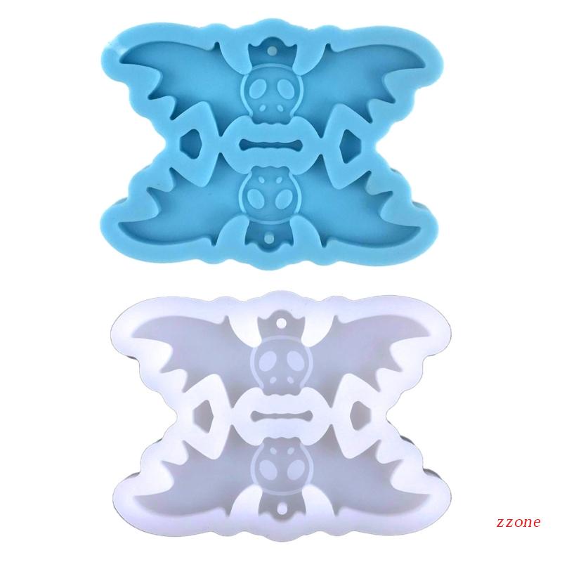 Cetakan Resin Bentuk Tengkorak Kelelawar 3D Bahan Silikon Untuk Membuat Anting Gantung