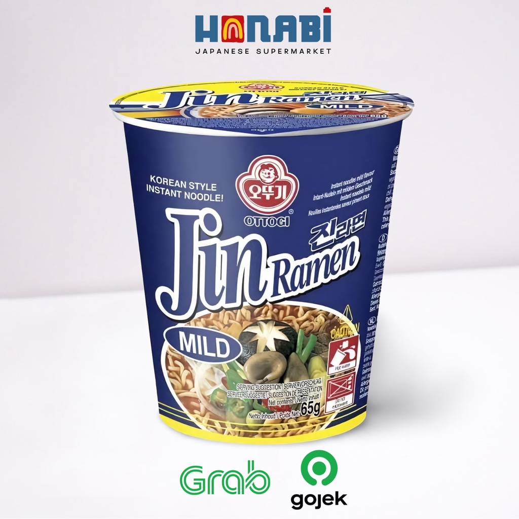 Ottogi Jin Ramen Mild Cup 65g - Mie Mild Sup Made In Korea