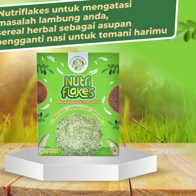 

Koleksi Terbaru Nutriflakes sereal 280gr|sereal umbi garut|sereal atasi asam lambung VH5..