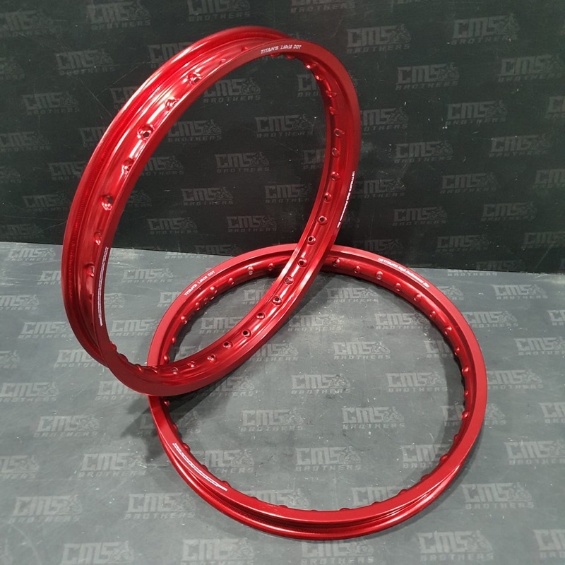Velg Alloy Titans 18 160 Petak Merah Kilat 1Set