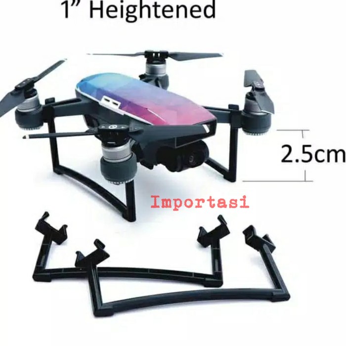 Landing Gear DJI SPARK Hightened Leg Extension Skid Kaki Peninggi Drone