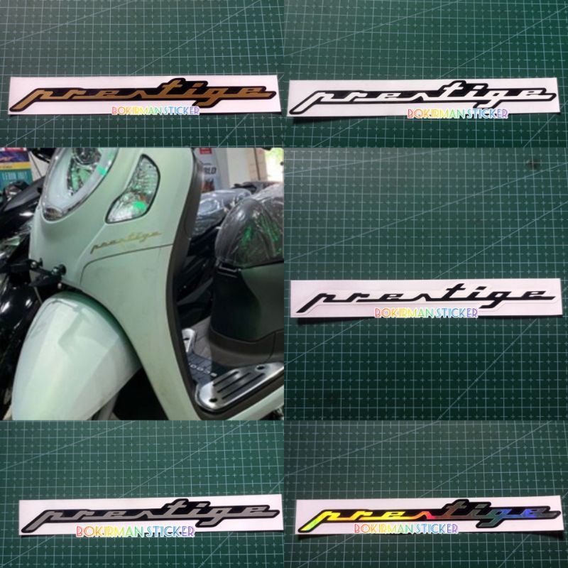 Sticker prestige scoopy cutting